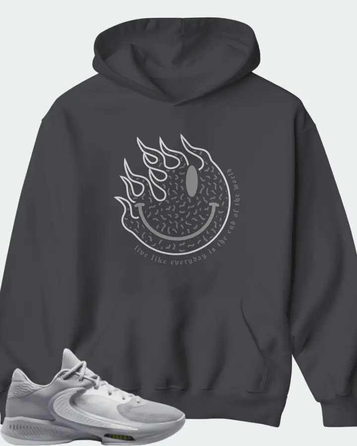 Nike Zoom Freak 4 TB Wolf Grey White Matching Hoodie