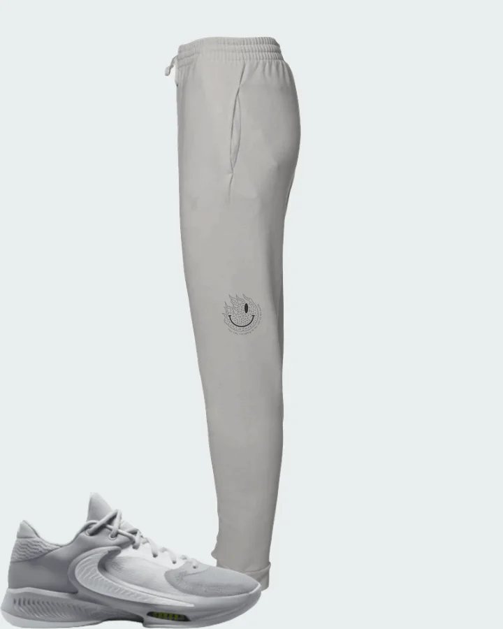 Nike Zoom Freak 4 TB Wolf Grey White Matching Joggers