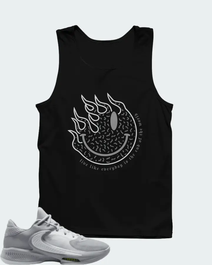 Nike Zoom Freak 4 TB Wolf Grey White Matching Tank Top