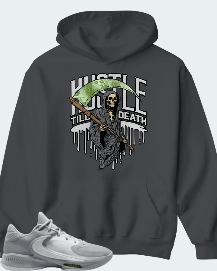 Nike Zoom Freak 4 TB Wolf Grey White Matching Hoodie