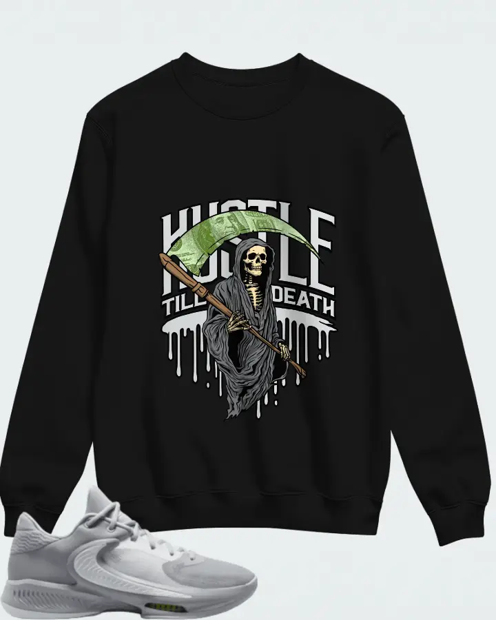 Nike Zoom Freak 4 TB Wolf Grey White Matching Sweatshirt