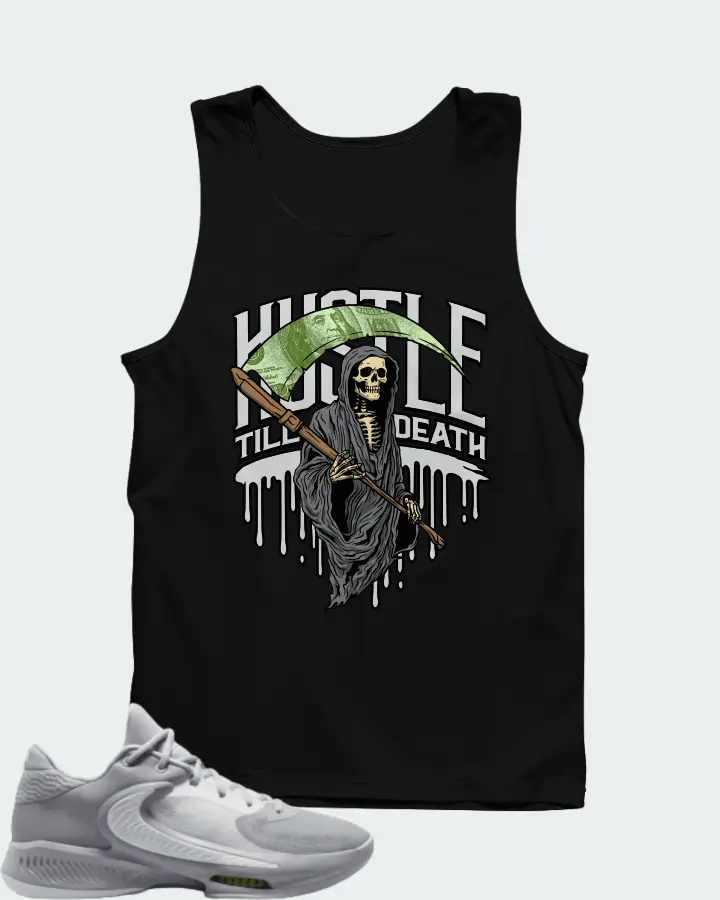 Nike Zoom Freak 4 TB Wolf Grey White Matching Tank Top