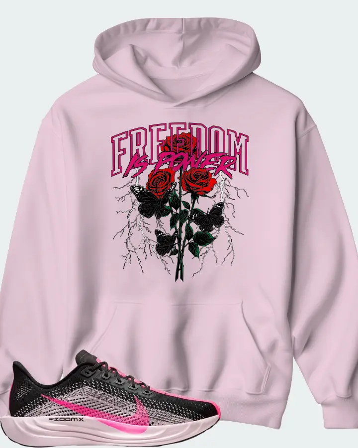 Nike Pegasus Plus Black Pink Foam Hyper Pink Matching Hoodie