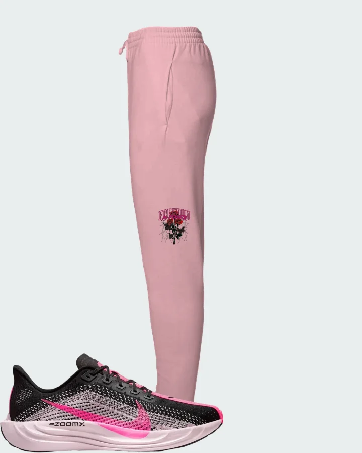 Nike Pegasus Plus Black Pink Foam Hyper Pink Matching Joggers
