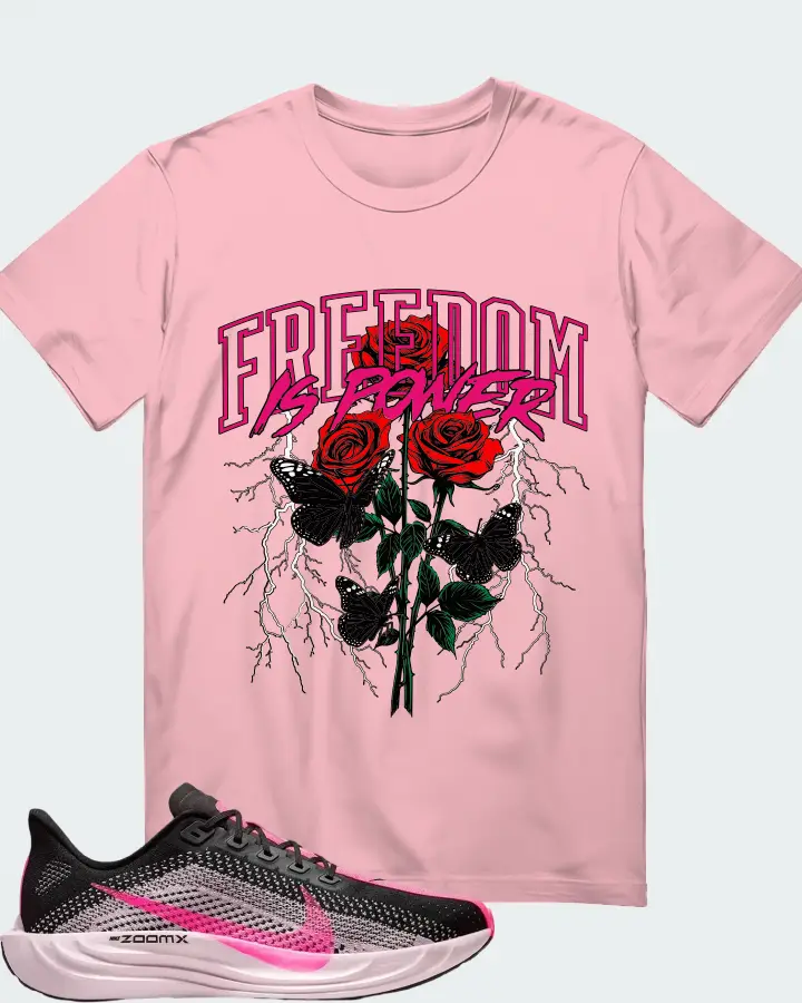 Nike Pegasus Plus Black Pink Foam Hyper Pink Matching T-Shirt