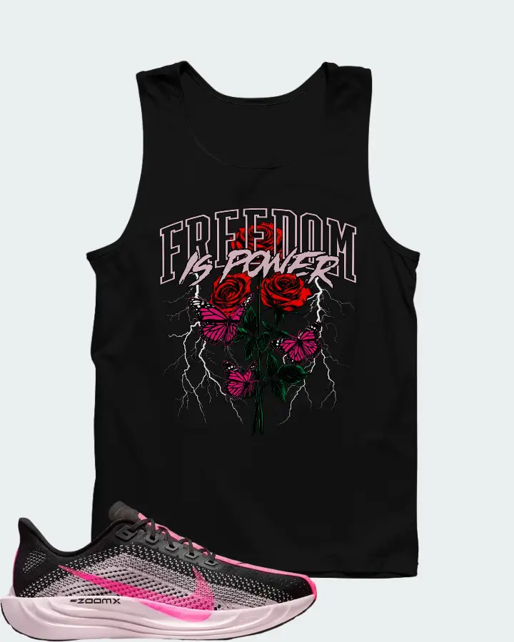 Nike Pegasus Plus Black Pink Foam Hyper Pink Matching Tank Top