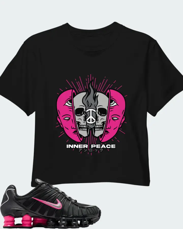 Nike Shox TL Off Noir Hyper Pink Matching Crop Top