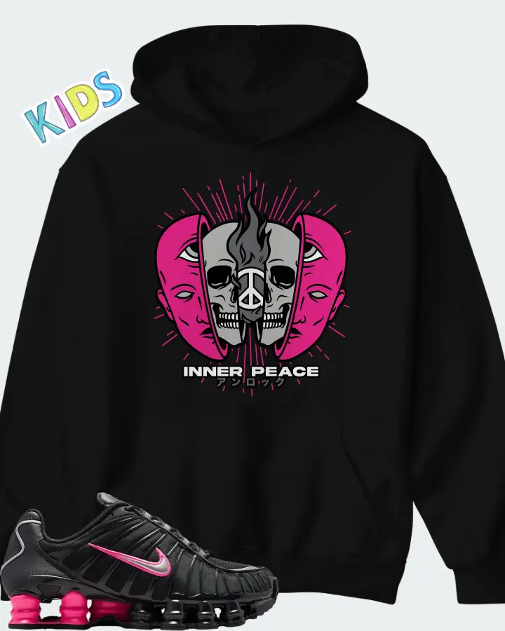 Nike Shox TL Off Noir Hyper Pink Matching Kid's Hoodie