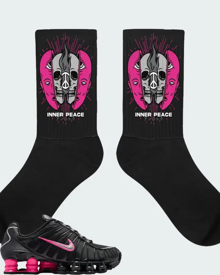 Nike Shox TL Off Noir Hyper Pink Matching Socks