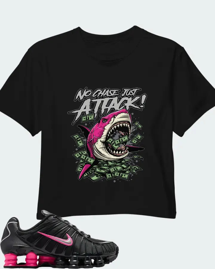 Nike Shox TL Off Noir Hyper Pink Matching Crop Top