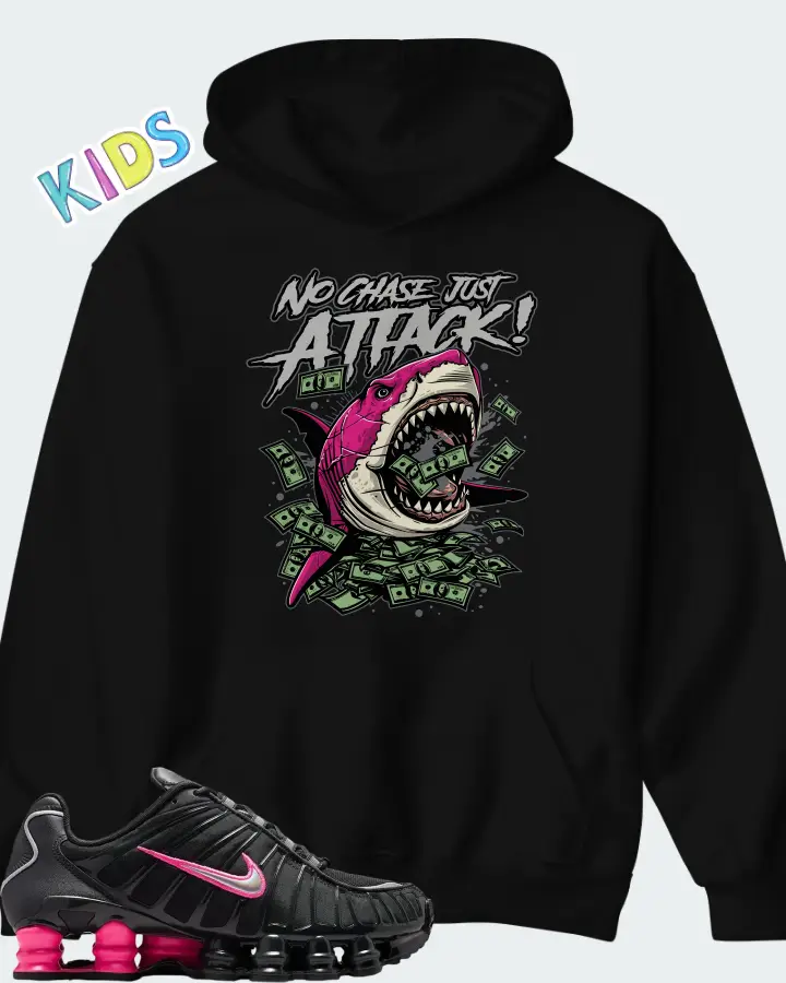 Nike Shox TL Off Noir Hyper Pink Matching Kid's Hoodie