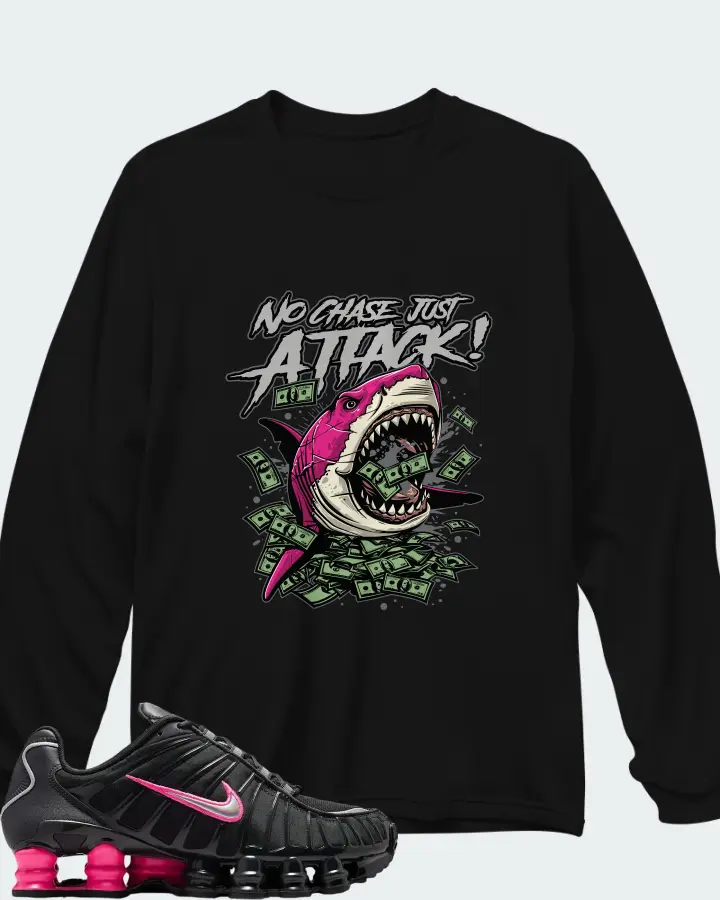 Nike Shox TL Off Noir Hyper Pink Matching Long Sleeve T-Shirt