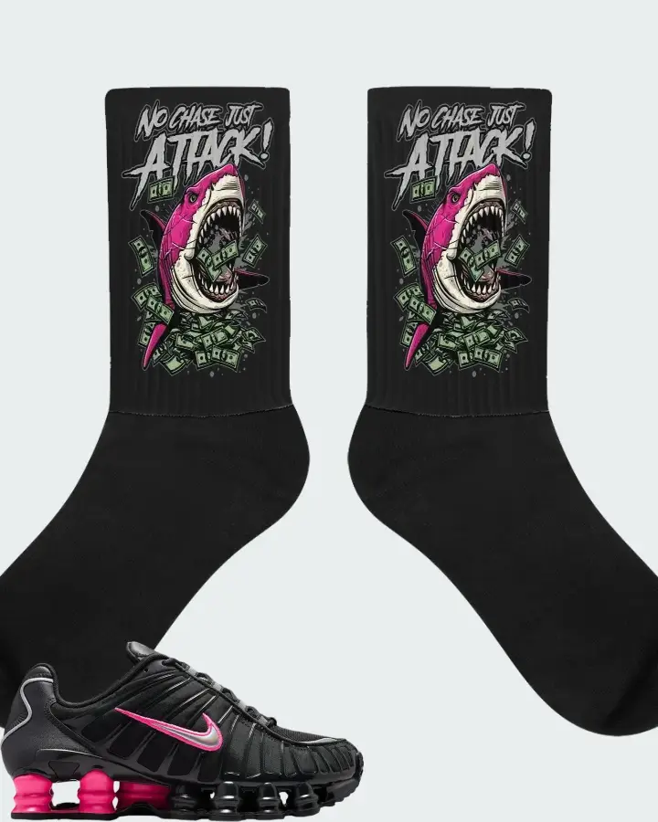 Nike Shox TL Off Noir Hyper Pink Matching Socks