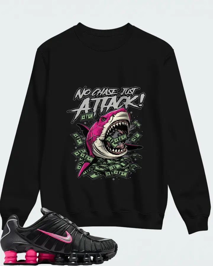 Nike Shox TL Off Noir Hyper Pink Matching Sweatshirt