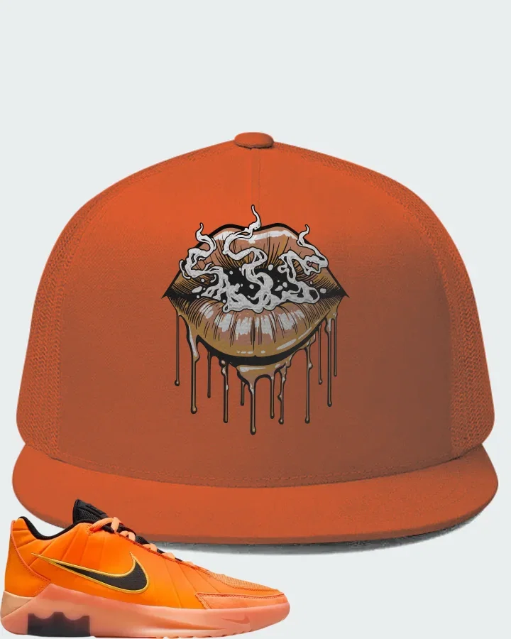 Nike LeBron Witness 9 Total Orange Orange Chalk Sundial Black Matching Hat