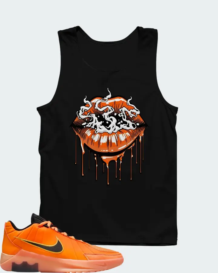 Nike LeBron Witness 9 Total Orange Orange Chalk Sundial Black Matching Tank Top
