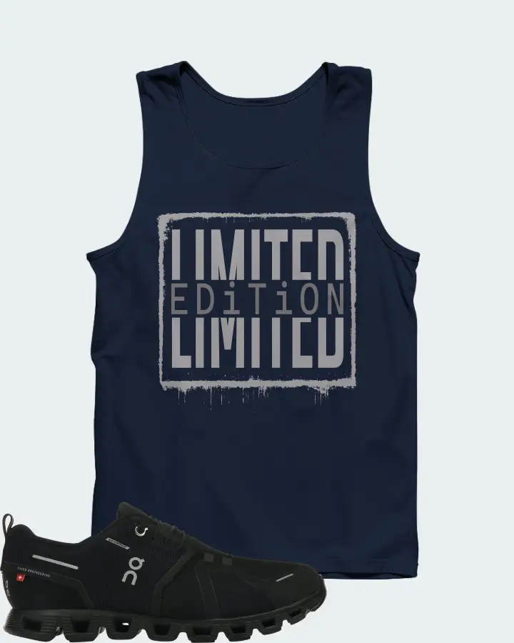 On Running Cloud 5 Waterproof Sneaker Matching Navy Tank Top - LIMITED EDITION