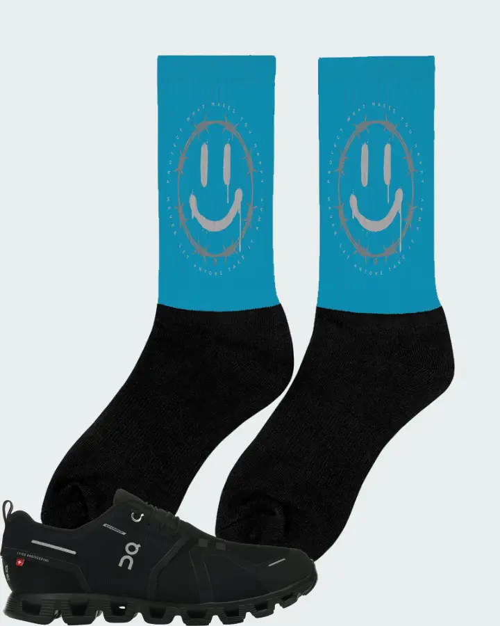 On Running Cloud 5 Waterproof Sneaker Matching Aqua Socks (PROTECT) - View 3