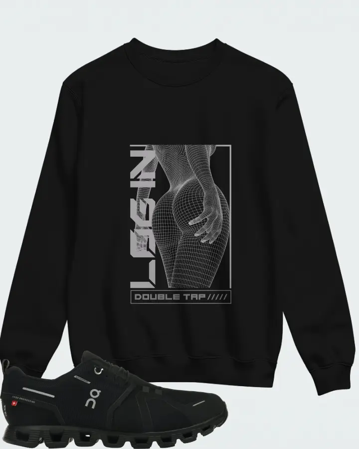 Sweatshirt in Black