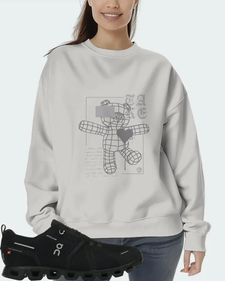 On Running Cloud 5 Waterproof Sneaker Matching Grey Sweatshirt (TAKE) - View 5
