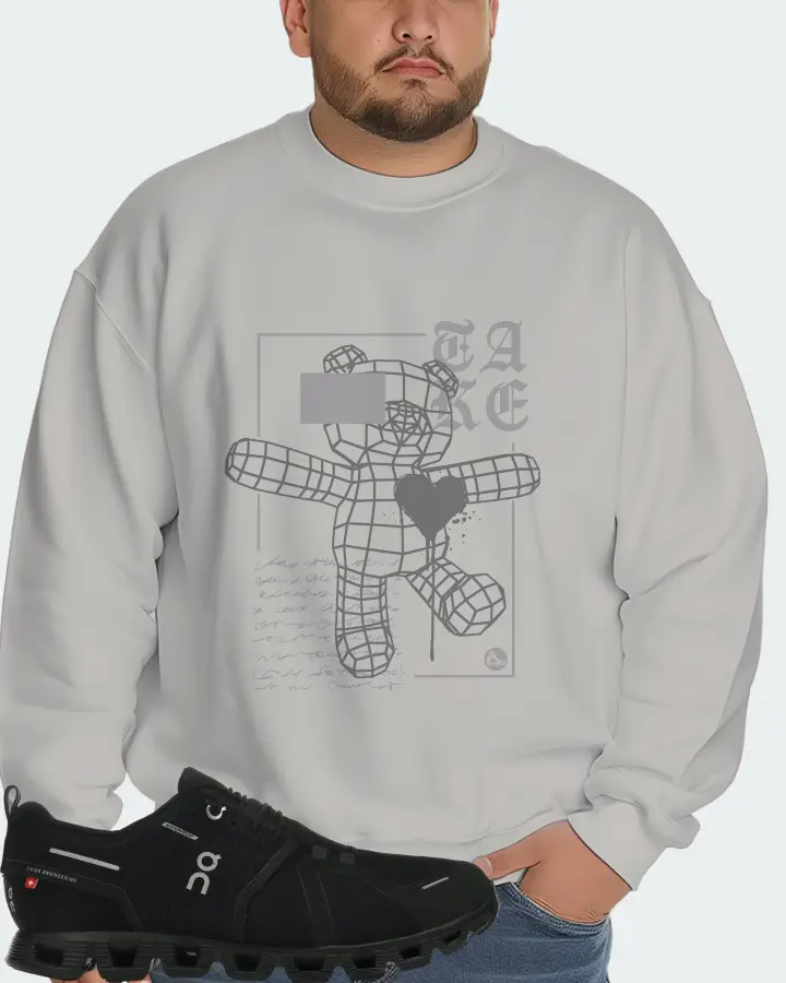 On Running Cloud 5 Waterproof Sneaker Matching Grey Sweatshirt (TAKE) - View 6