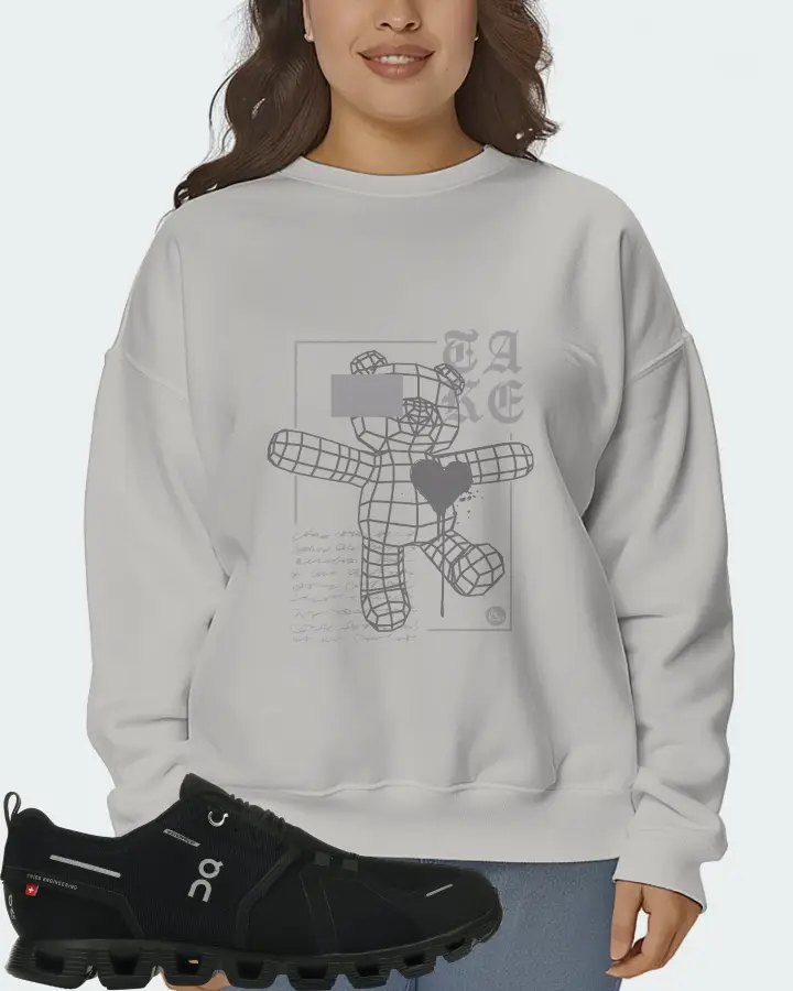 On Running Cloud 5 Waterproof Sneaker Matching Grey Sweatshirt (TAKE) - View 7