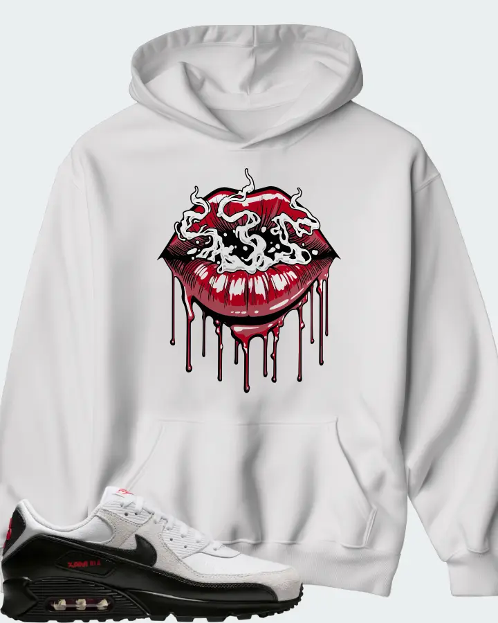 Nike Air Max 90 White Black Matching Hoodie