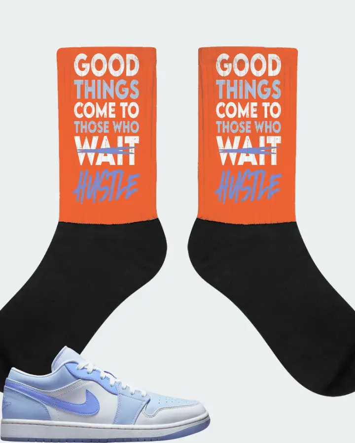 Jordan 1 Low SE Sneaker Matching Orange Socks - Good Things Come
