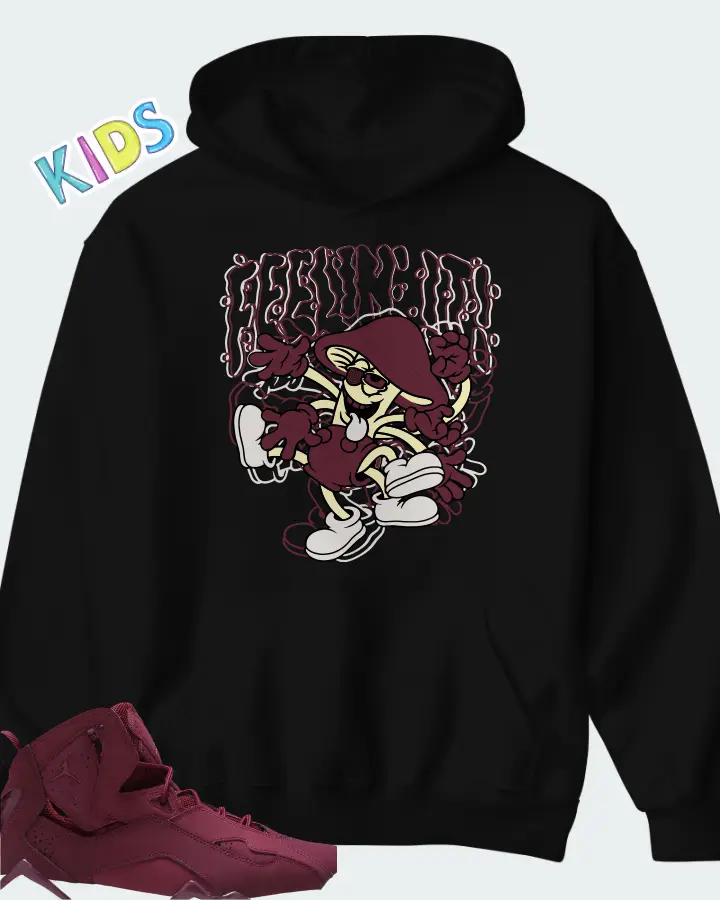Air Jordan True Flight Burgundy Matching Kid's Hoodie