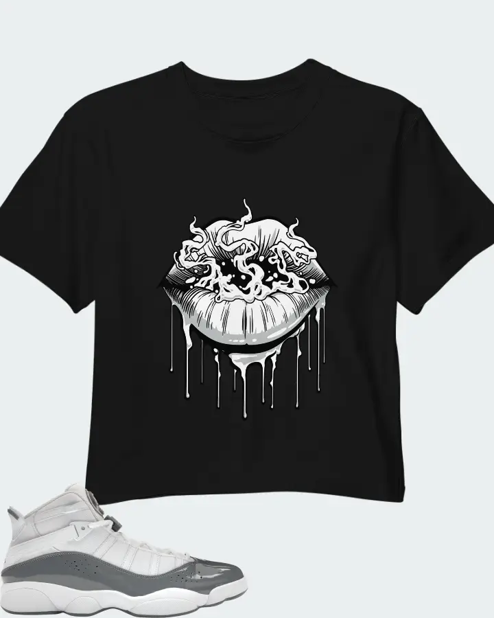 Air Jordan 6 Rings Cool Grey Matching Crop Top