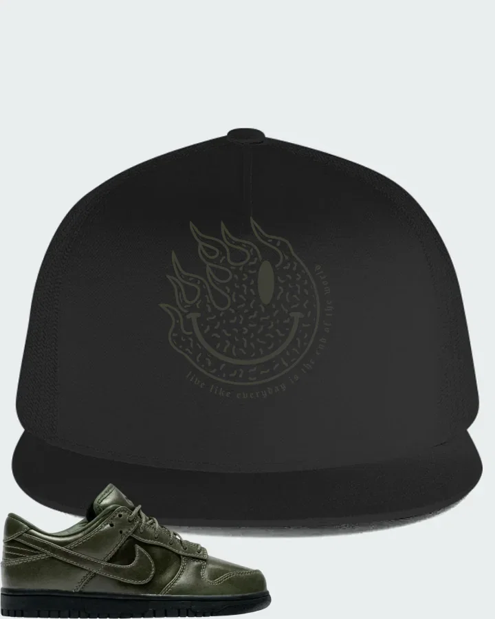Nike Dunk Low Retro Premium QS Army Olive Matching Hat