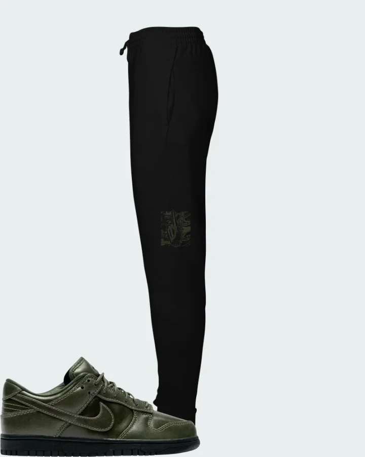 Nike Dunk Low Retro Premium QS Army Olive Matching Joggers