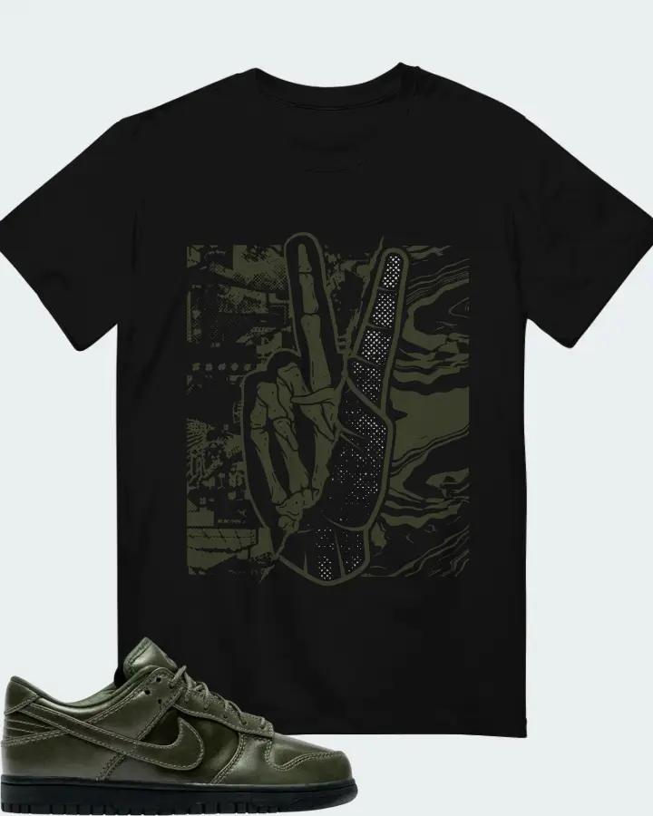 Nike Dunk Low Retro Premium QS Army Olive Matching T-Shirt