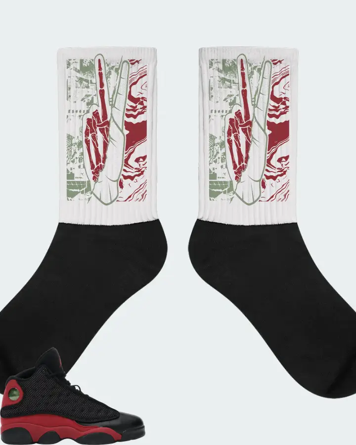 Jordan 13 Retro Sneaker Matching White Socks - Peace of mind