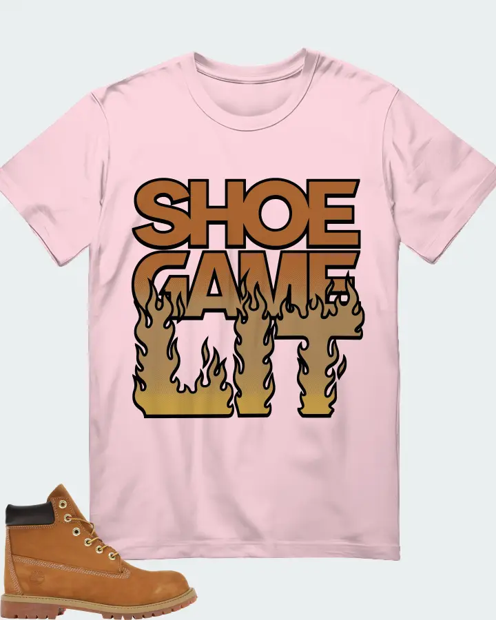 Timberland 6" Boot Sneaker Matching Soft Pink T-Shirt - Shoe Game Lit Refreshed