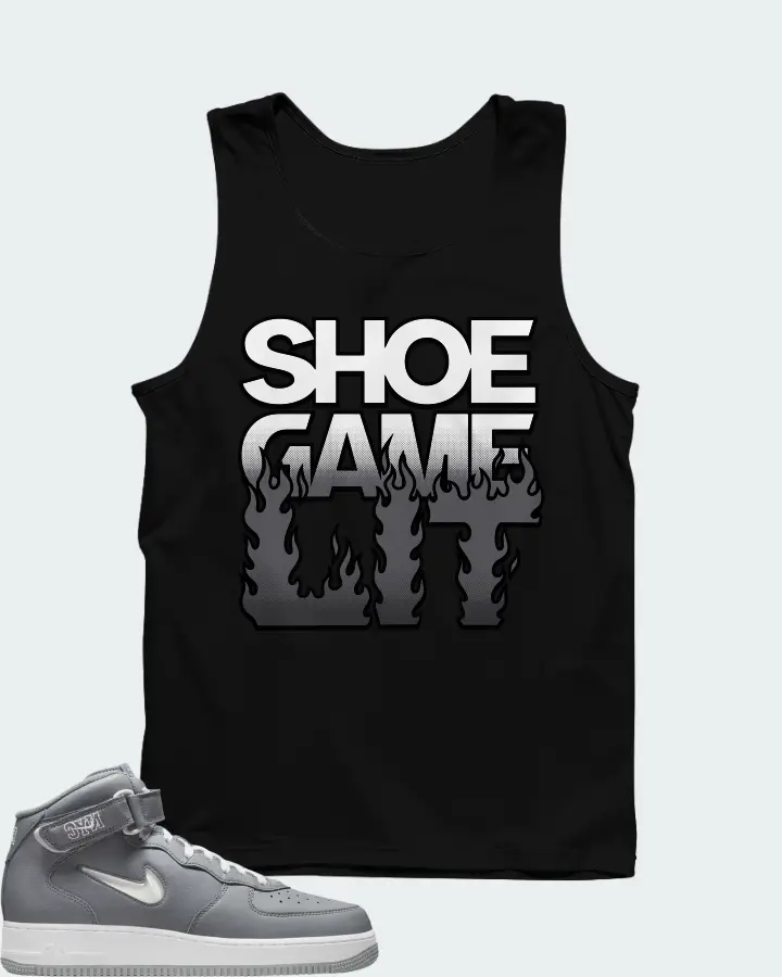 Nike Air Force 1 Mid QS Jewel NYC Cool Grey Matching Tank Top