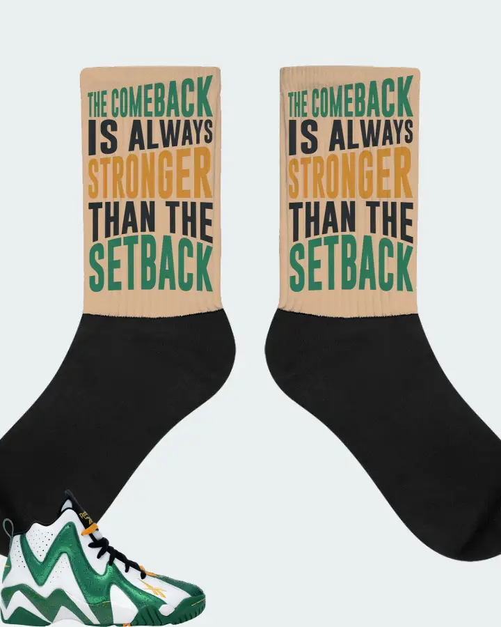 Reebok Kamikaze II Sneaker Matching Cream Socks - The Comeback