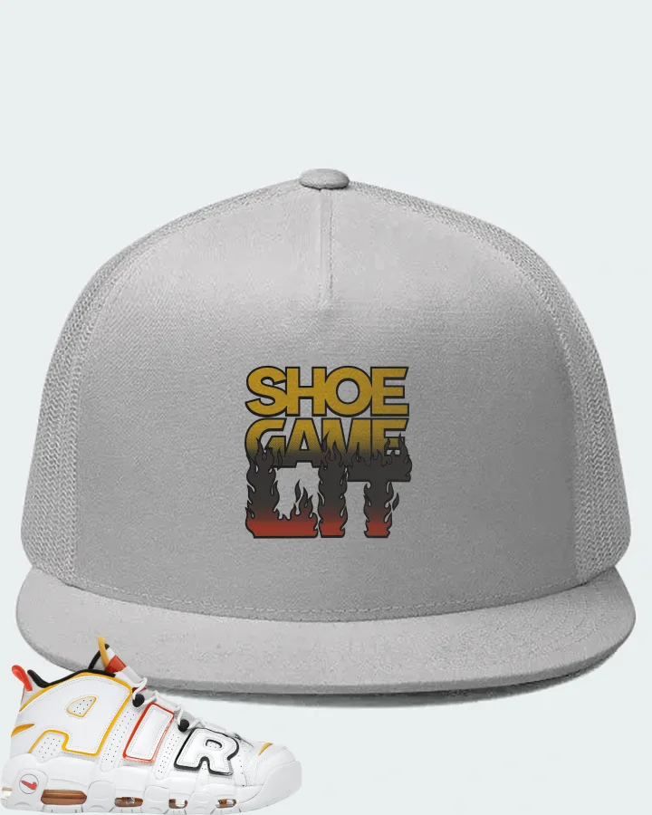 Nike Air More Uptempo Sneaker Matching White Hat - Shoe Game Lit Refreshed