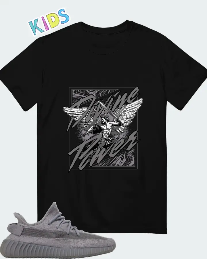 Adidas Yeezy Boost 350 V2 Steel Grey Matching Kid's T-Shirt