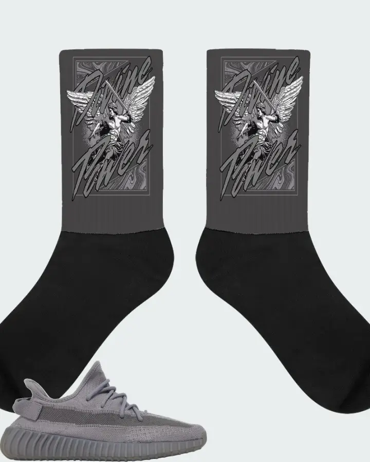 Adidas Yeezy Boost 350 V2 Steel Grey Matching Socks
