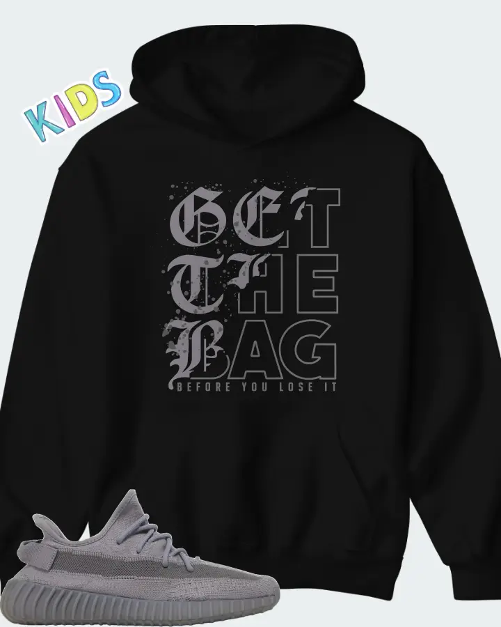 Adidas Yeezy Boost 350 V2 Steel Grey Matching Kid's Hoodie