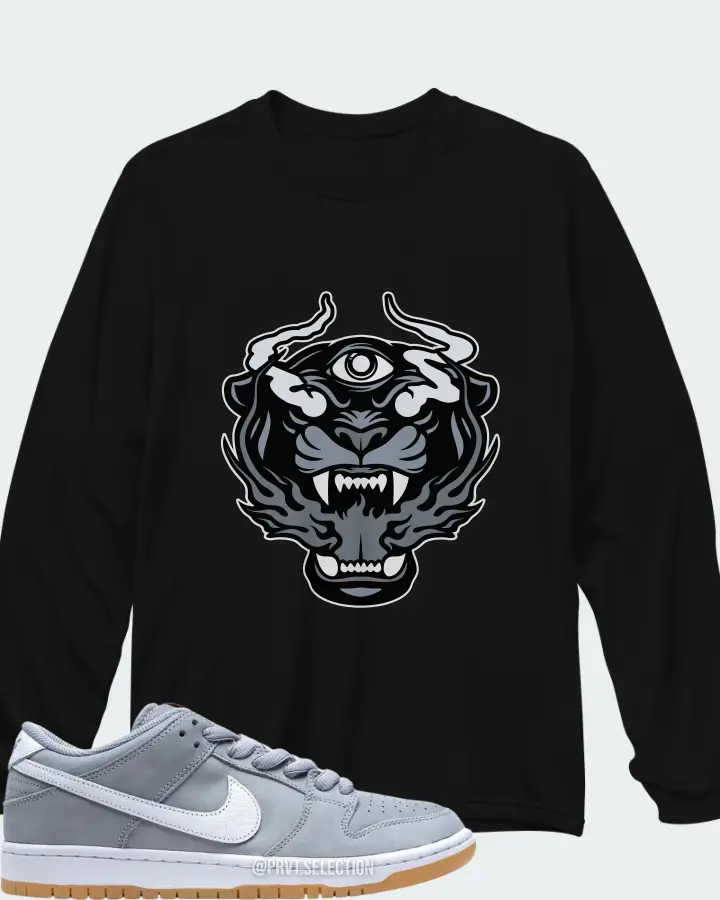 Nike SB Dunk Low Pro ISO Orange Label Wolf Grey Gum Matching Long Sleeve T-Shirt
