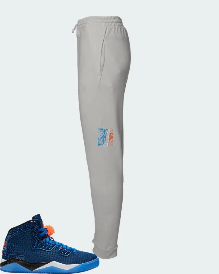Jordan Spike Forty Sneaker Matching Grey Joggers - Peace of mind