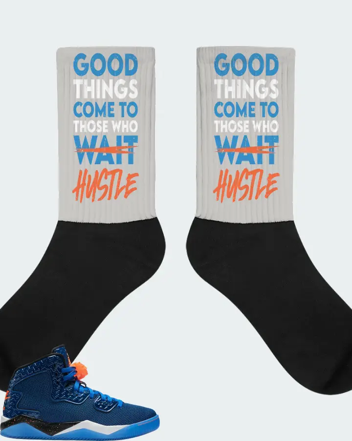 Jordan Spike Forty Sneaker Matching Grey Socks - Good Things Come