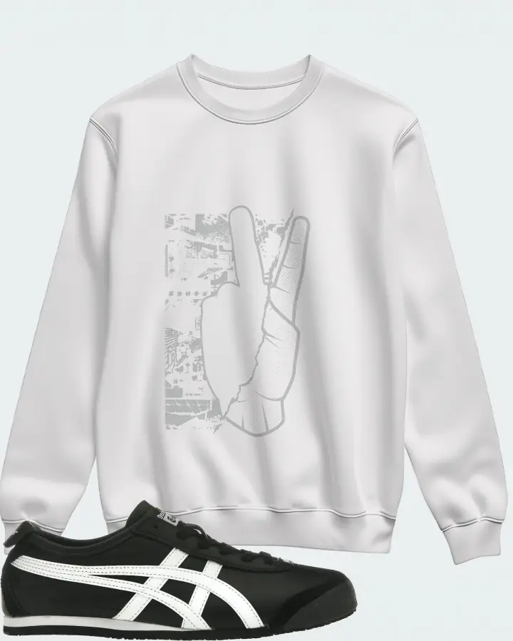 Onitsuka Tiger Mexico 66 Sneaker Matching White Sweatshirt - Peace of mind