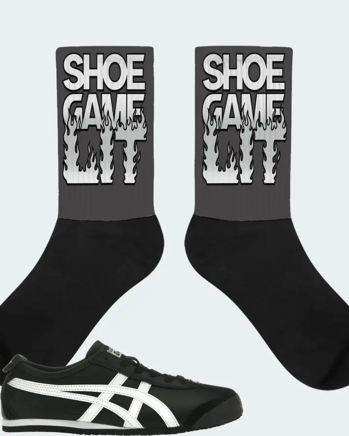 Onitsuka Tiger Mexico 66 Sneaker Matching Dark Grey Socks - Shoe Game Lit Refreshed