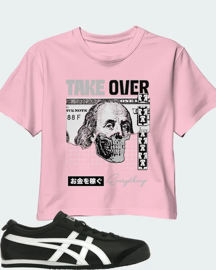 Onitsuka Tiger Mexico 66 Sneaker Matching Pink Crop Top - Take Over