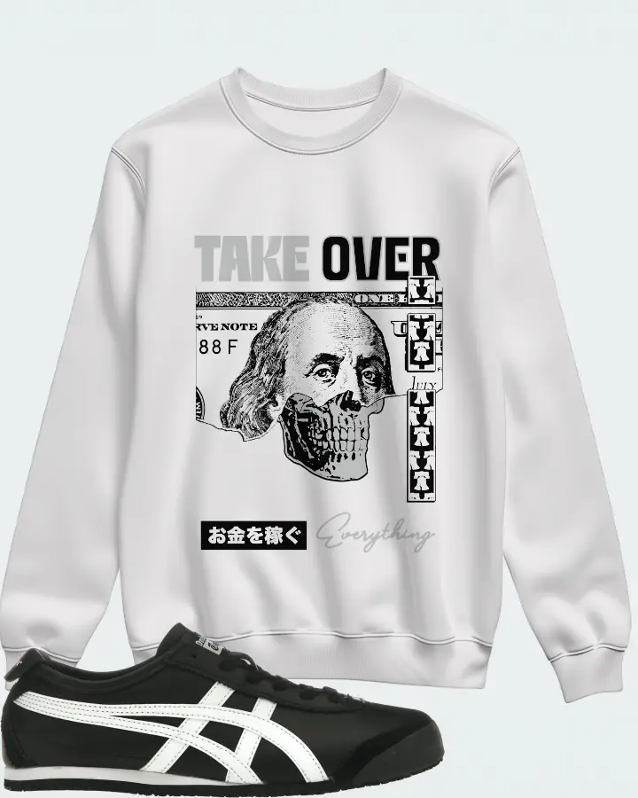 Onitsuka Tiger Mexico 66 Sneaker Matching White Sweatshirt - Take Over