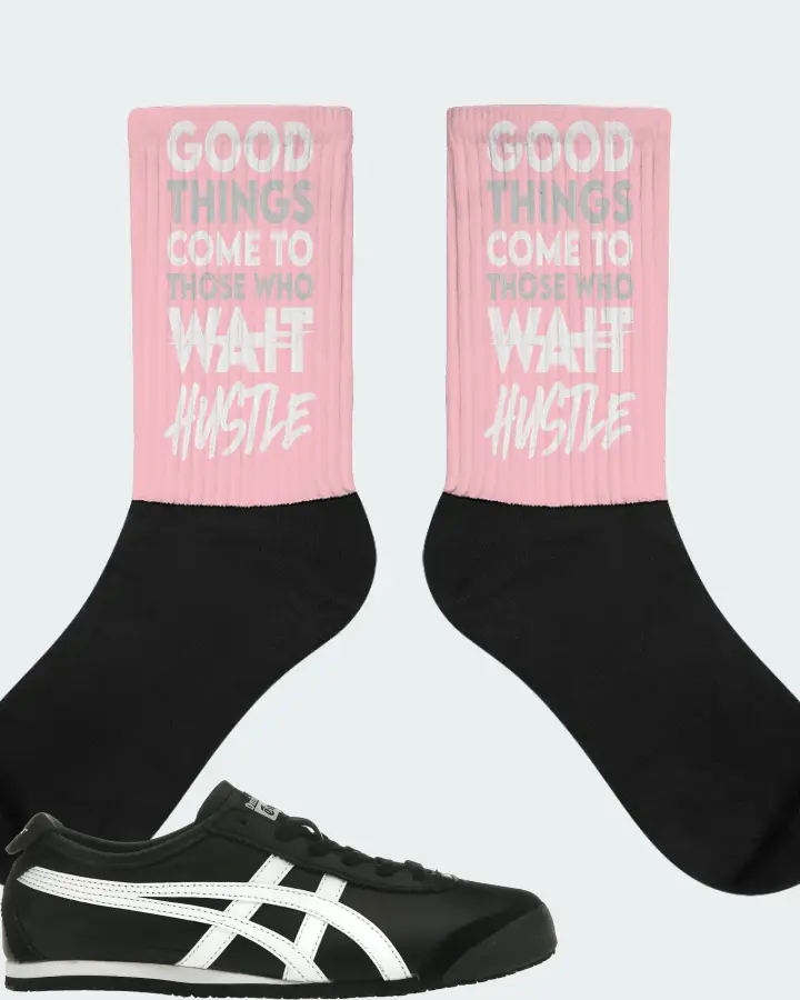 Onitsuka Tiger Mexico 66 Sneaker Matching Pink Socks - Good Things Come