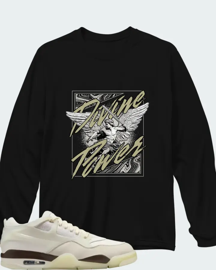 Air Jordan 4 RM Hemp Matching Long Sleeve T-Shirt